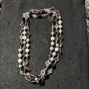 Multi-Color Long Beaded Necklace